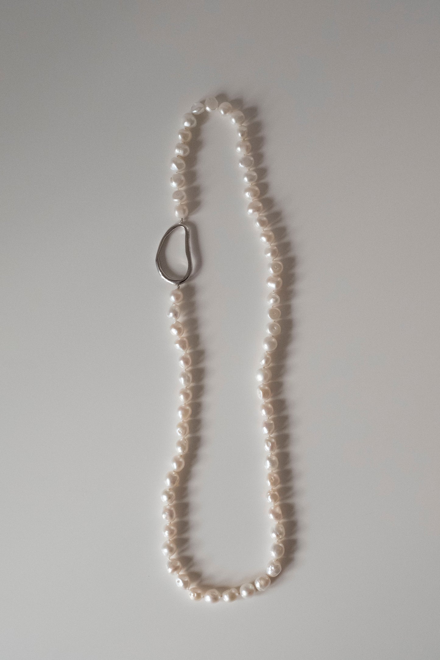 Long Braoque Pearl Necklace