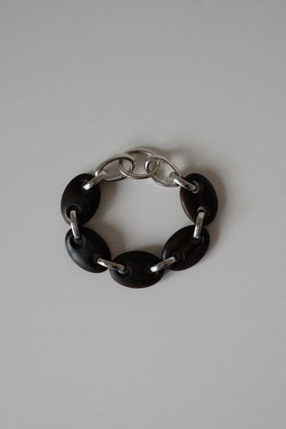 Ebony Link Chain Bracelet