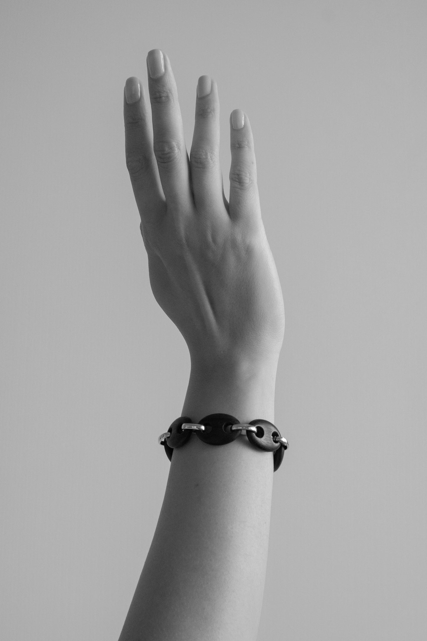 Ebony Link Chain Bracelet