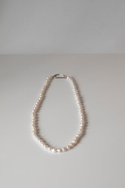 Long Braoque Pearl Necklace