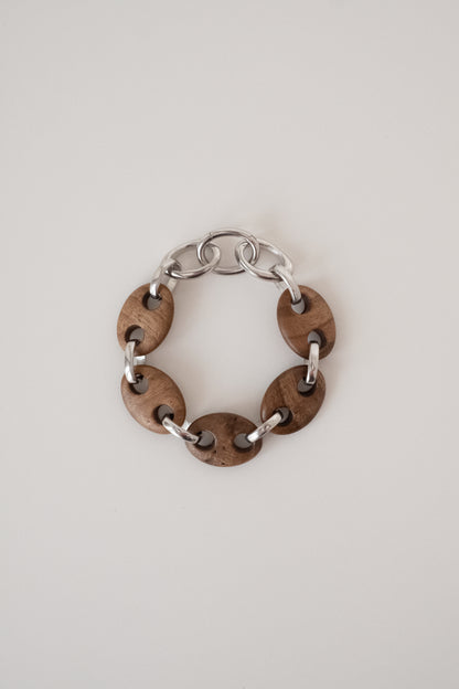 Walnut Link Chain Bracelet