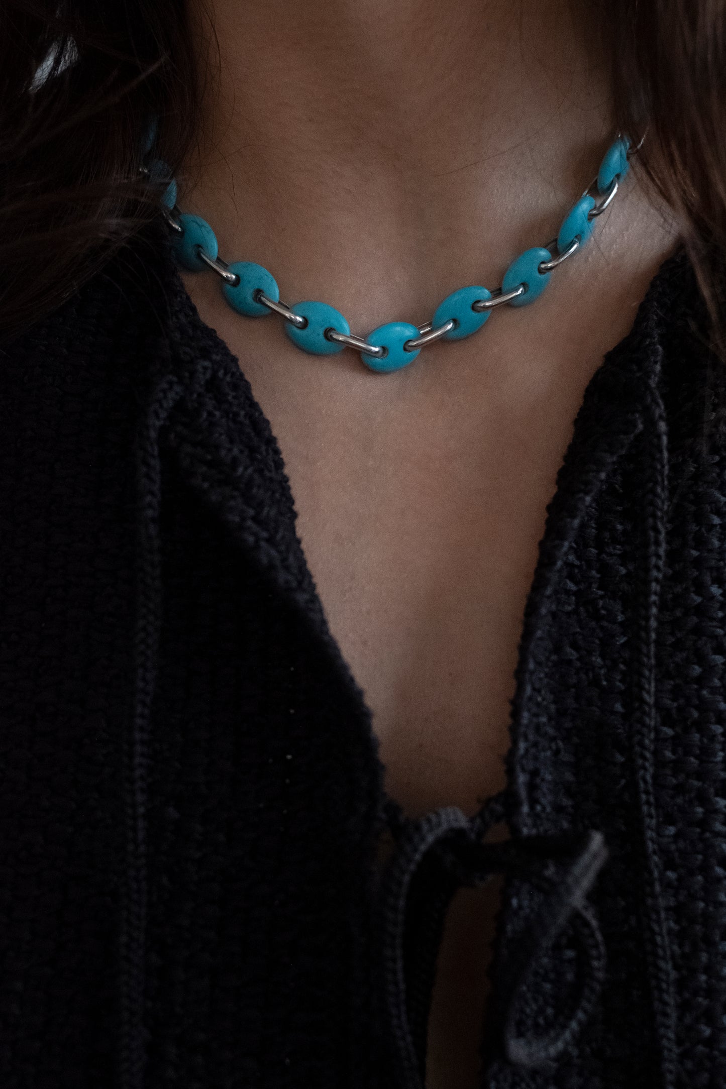 Turquoise Link Necklace