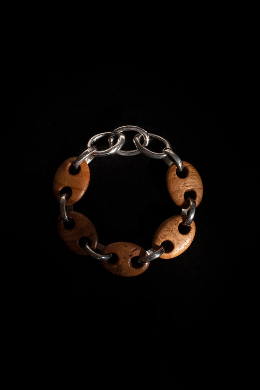 Walnut Link Chain Bracelet